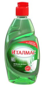 Моющее средство для посуды Италмас "Зеленое яблоко" (500 мл)